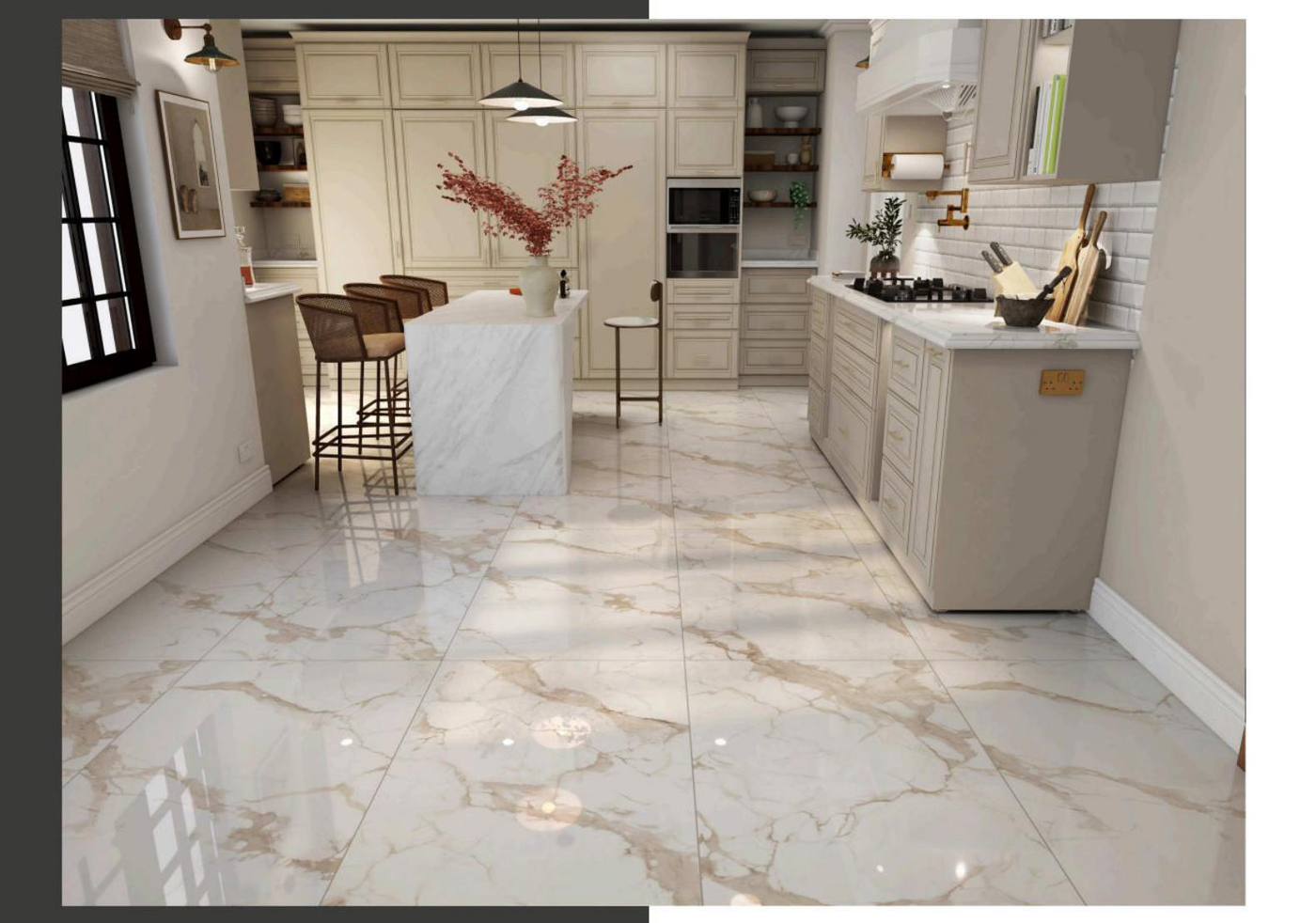 Living room with Dynasty tiles